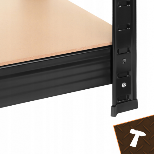 Metāla noliktavas plaukti, garāžai, pagrabam, 180x90x40 no ISO  TRADE (00027340)