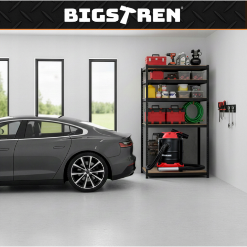 Metāla noliktavas plaukti, garāžai, pagrabam, 180x90x40 no ISO  TRADE (00027340)