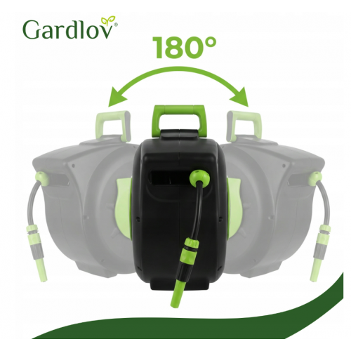 Dārza šļūtenes spole, automātiska dārza šļūtenes spole + 30 m šļūtene Gardlov (00027506)