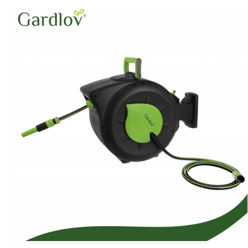 Dārza šļūtenes spole, automātiska dārza šļūtenes spole + 30 m šļūtene Gardlov (00027506)