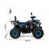 Benzīna kvadracikls 125cm3, 1+1, 8" no XTR 017/8 STORM PRO