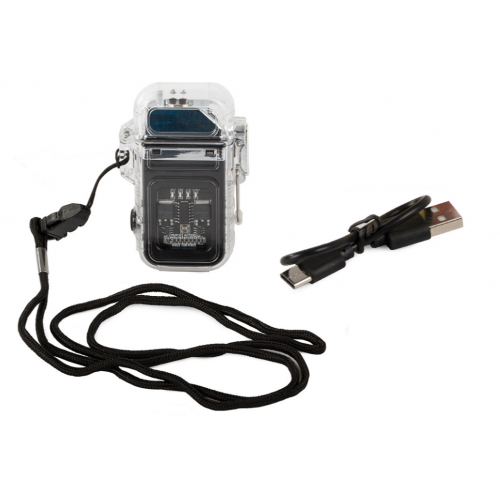 Plazmas šķiltavas ar LED lampu, elektriskās USB uzlādējamas (08372)