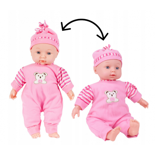 Pidžamā tērpta interaktīva lelle 34 cm (101297)