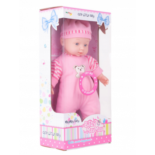 Pidžamā tērpta interaktīva lelle 34 cm (101297)