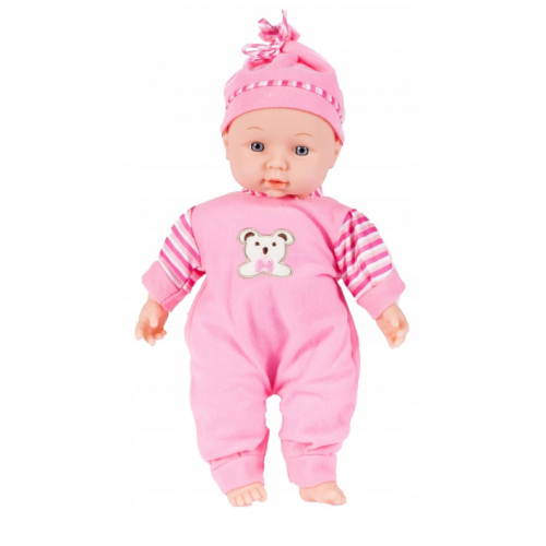 Pidžamā tērpta interaktīva lelle 34 cm (101297)