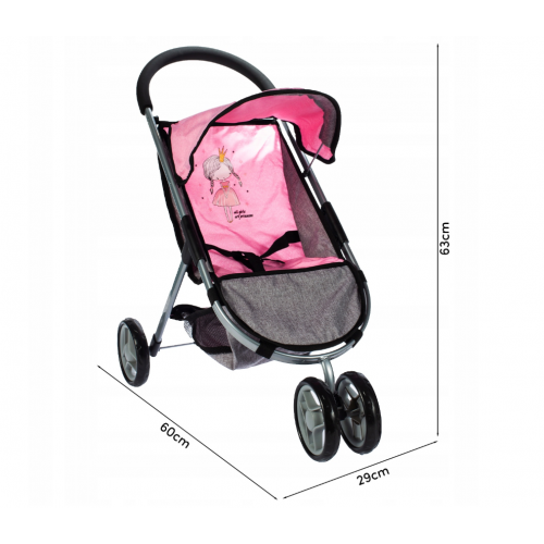 Коляска для кукол Princess со складным навесом (104261)
