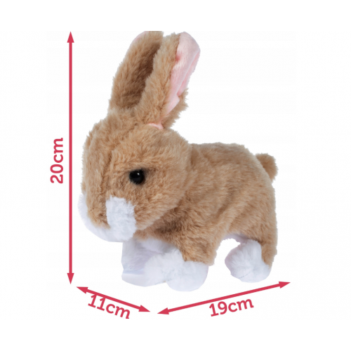 Interaktīva rotaļlieta - zaķa plīša berniēm (107254)