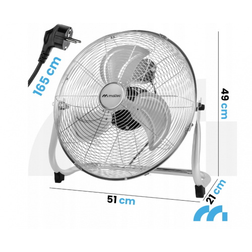 Grīdas ventilators 45 cm 80 W no MalTec (107653)