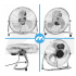 Grīdas ventilators 45 cm 80 W no MalTec (107653)