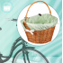Pilsētas velosipēds MalTrack Citybike Dreamer 1 ātrums, melns, 28" + grozs piparmētru krāsā (107772)