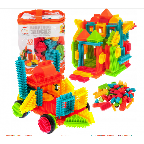 Bērnu konstrukcijas klucīši Vafeles 90 gab. Malplay (107902)