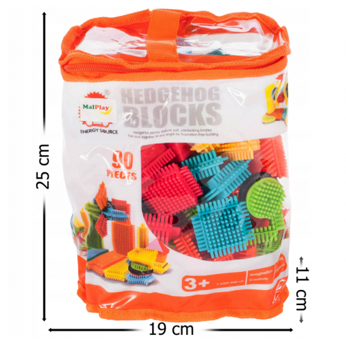 Bērnu konstrukcijas klucīši Vafeles 90 gab. Malplay (107902)