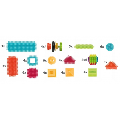 Bērnu konstrukcijas klucīši Vafeles 90 gab. Malplay (107902)