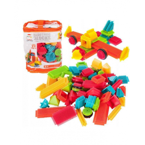 Bērnu konstrukcijas klucīši Vafeles 90 gab. Malplay (107902)