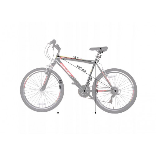 Kalnu velosipēds MTB 26" MalTrack BLAKHAWK 18 Shimano (109562)