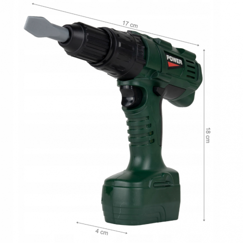 Bērnu rotaļlietu urbis ar akumulatoru darbināms skrūvgriežu komplekts Malplay (109683)