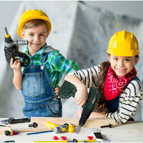 Bērnu rotaļlietu urbis ar akumulatoru darbināms skrūvgriežu komplekts Malplay (109683)