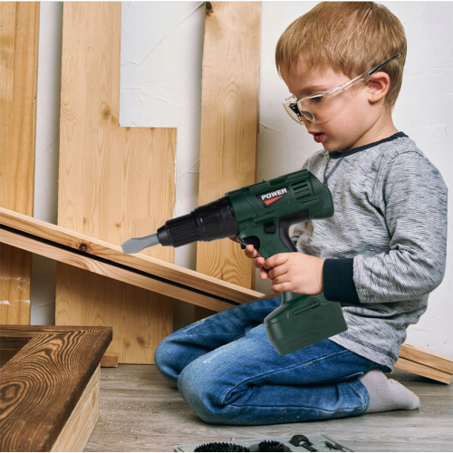 Bērnu rotaļlietu urbis ar akumulatoru darbināms skrūvgriežu komplekts Malplay (109683)