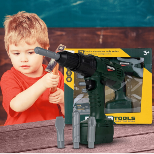 Bērnu rotaļlietu urbis ar akumulatoru darbināms skrūvgriežu komplekts Malplay (109683)