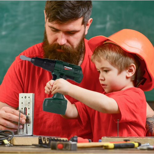 Bērnu rotaļlietu urbis ar akumulatoru darbināms skrūvgriežu komplekts Malplay (109683)