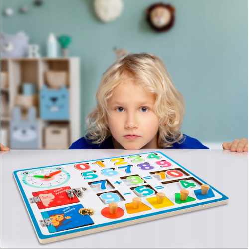  Koka manipulācijas tāfelis skaitļi formas mācīšanās skatīt laika Malplay (109835)