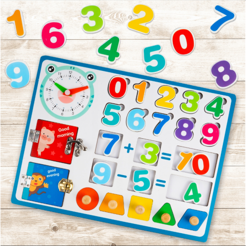  Koka manipulācijas tāfelis skaitļi formas mācīšanās skatīt laika Malplay (109835)