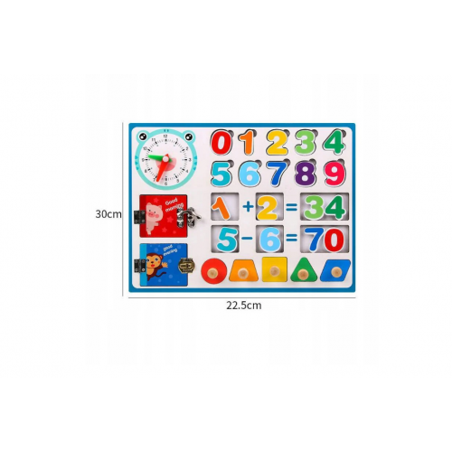  Koka manipulācijas tāfelis skaitļi formas mācīšanās skatīt laika Malplay (109835)