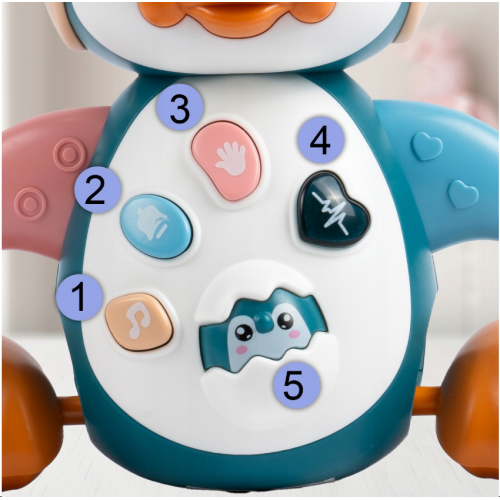 Bērnu interaktīva rotaļlieta "  Pingvīns " no Malplay (110759)