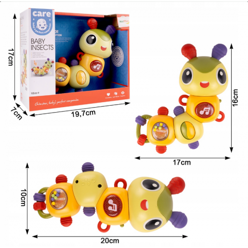 Interaktīva bērnu rotaļlieta - kāpūrītis Malplay (110784)