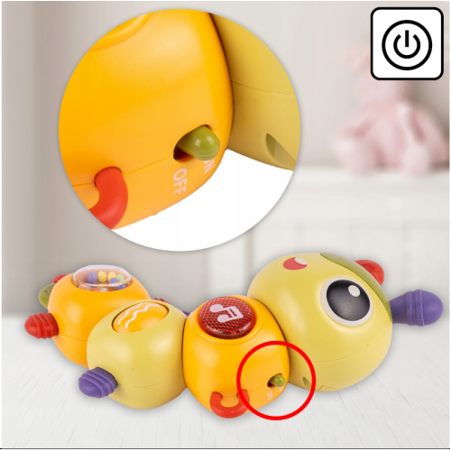 Interaktīva bērnu rotaļlieta - kāpūrītis Malplay (110784)