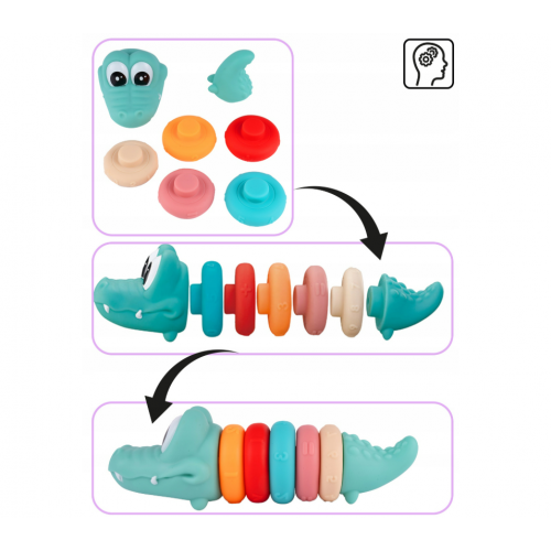 Interaktīva rotaļlieta bērniem - krokodils Malplay (110785)