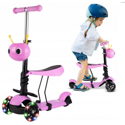 Trīsriteņu skrējritenis - balansieris + LED (111337)