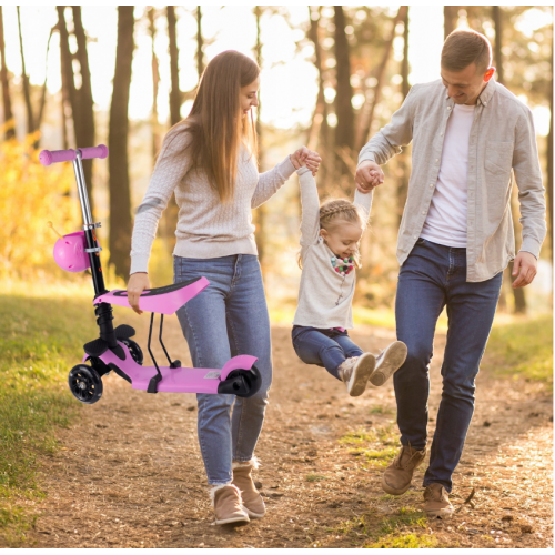 Trīsriteņu skrējritenis - balansieris + LED (111337)