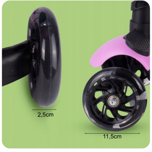 Trīsriteņu skrējritenis - balansieris + LED (111337)