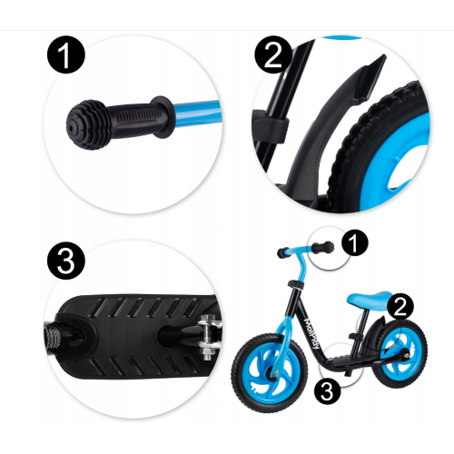 Bērnu divriteņu līdzsvara velosipēds Malplay (111340)