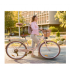 Pilsētas velosipēds MalTrack Citybike Dreamer 6 ātrumu bēšs 28" + grozs (111666)
