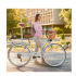 Pilsētas velosipēds MalTrack Citybike Dreamer 6 ātrumu balts 28" + grozs (111669)