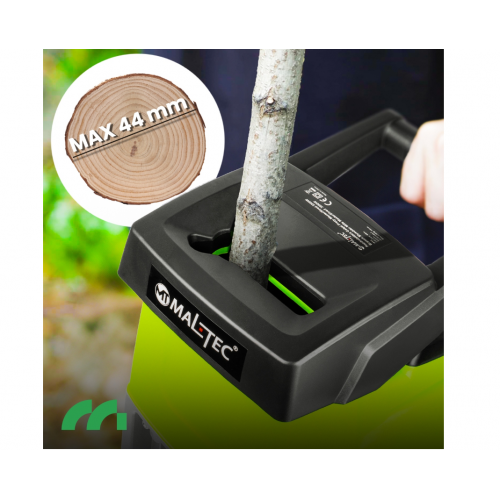 Электрический измельчитель веток - шреддер 44мм , 3500Вт (111718)