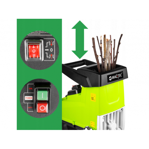 Электрический измельчитель веток - шреддер 44мм , 3500Вт (111718)