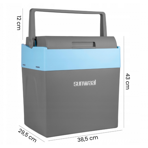 Pārnēsājams automašīnas ledusskapis 30L, 12V, 230V, no Maltec (111720)