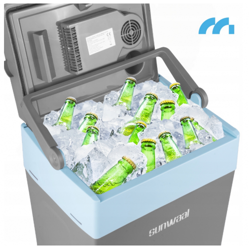 Pārnēsājams automašīnas ledusskapis 30L, 12V, 230V, no Maltec (111720)
