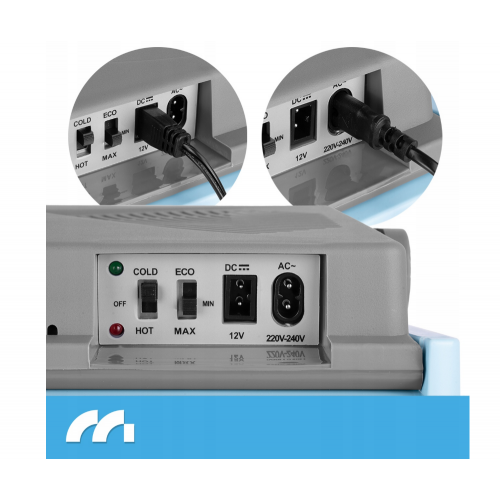 Pārnēsājams automašīnas ledusskapis 30L, 12V, 230V, no Maltec (111720)