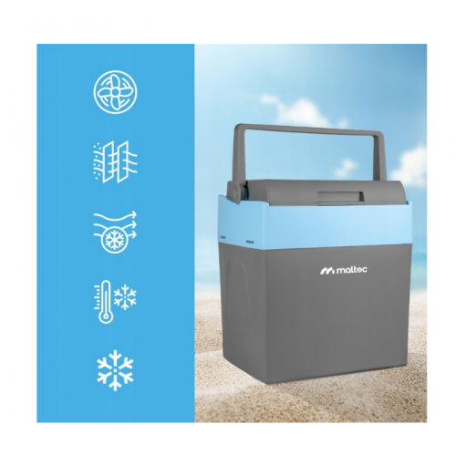 Pārnēsājams automašīnas ledusskapis 30L, 12V, 230V, no Maltec (111720)
