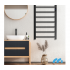 Elektriskais sienas radiators vannas istabai - dvieļu žāvētājs + termostats, 80.5x50x7.5cm, 200W no MalTec (BH200W-BL; 112043)