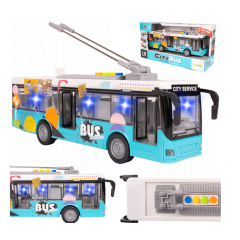 Pilsētas autobusa-trolejbusa durvis atveras, gaisma, braukšanas skaņas (112347)