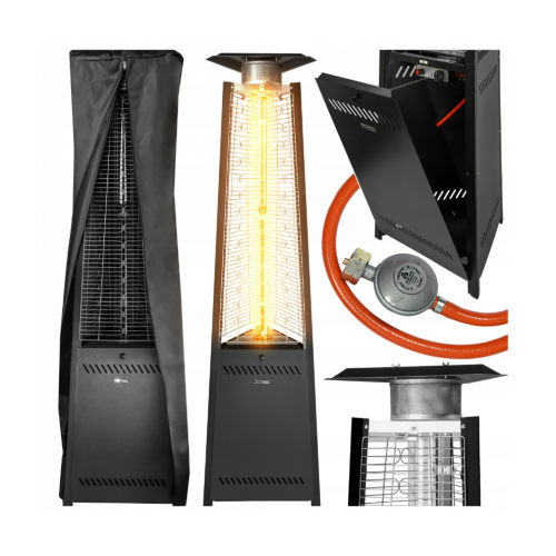 Starojuma piramīdas āra - terases gāzes sildītājs 13kW no MalTec (112386)