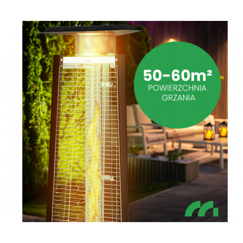Starojuma piramīdas āra - terases gāzes sildītājs 13kW no MalTec (112386)
