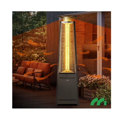 Starojuma piramīdas āra - terases gāzes sildītājs 13kW no MalTec (112386)