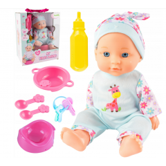 Pidžamā tērpta interaktīva lelle 29 cm (112438)