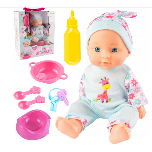 Pidžamā tērpta interaktīva lelle 29 cm (112438)